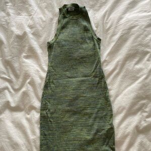 aritzia sunday best high neck mini dress